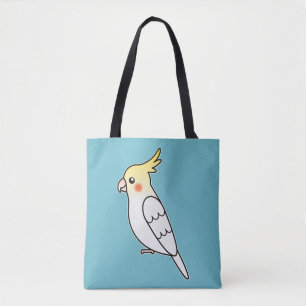 Süße Lutino-Nymphensittich-Cartoon-Vogel-Illustrat