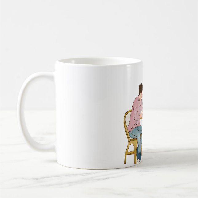 Süße Luxus Romantische Paar Tasse (Links)