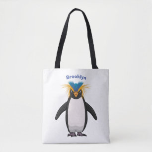 Süße Macaroni-Pinguin-Cartoon-Illustration