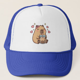 Süße Mädchen Capybara Ramen Kawaii Tee Kawaii Capy Truckerkappe