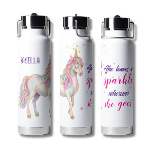 Süße Mädchen Einhorn Wasserflasche Trinkflasche