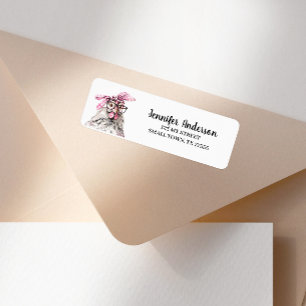 Süße Mädchen-Huhn Rosa-Bandana-Adresse