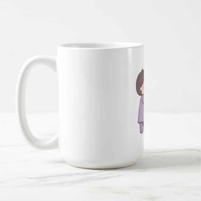 süße Mädchen Kaffeetasse (Links)