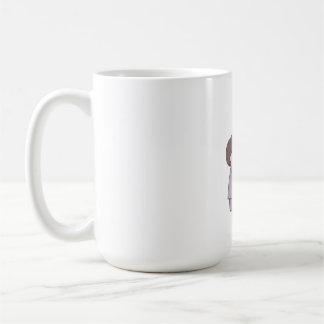 süße Mädchen Kaffeetasse