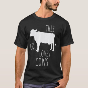 Süße Mädchen Kleidung Dieses Mädchen liebt Kühe Lu T-Shirt