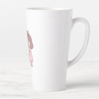 süße Mädchen Milchtasse