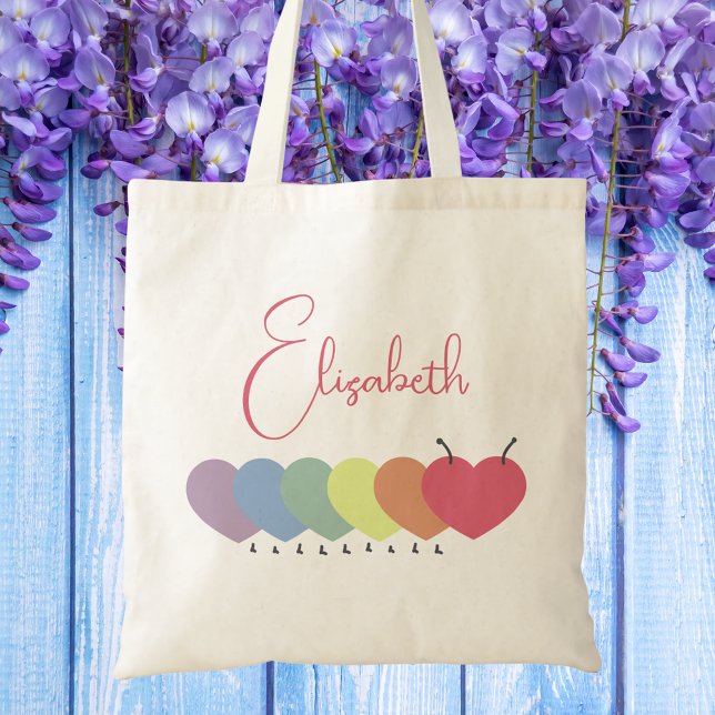 Süße Mädchen Moderne Whimsical Trendige Regenbogen Tragetasche (Von Creator hochgeladen)