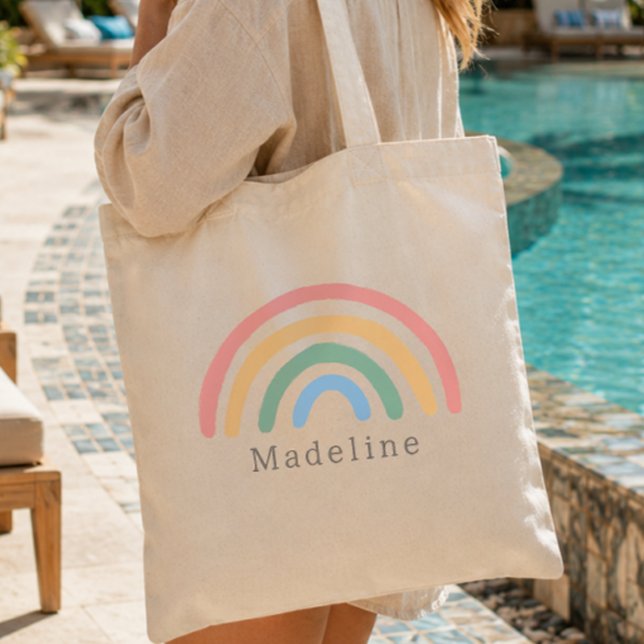 Süße Mädchen Pastell Rosa Regenbogen Kinder Tragetasche (Von Creator hochgeladen)
