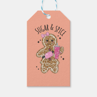 Süße Mädchen-Pfefferkuchen-Platten Geschenkanhänger