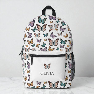 Süße Mädchen-Schmetterlinge Farbige Moderne Muster Bedruckter Rucksack