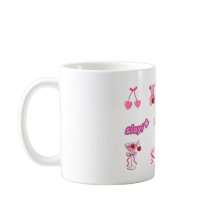 Süße Mädchen-Sticker-Collage-Tasse