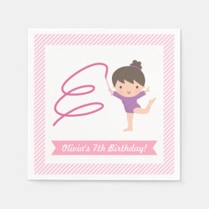 Süße Mädchen-Turn-Kinder-Geburtstagsfeier-Zubehör Serviette