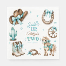 Süße Mädchen-Western-Cowgirl-Pferd-Geburtstag