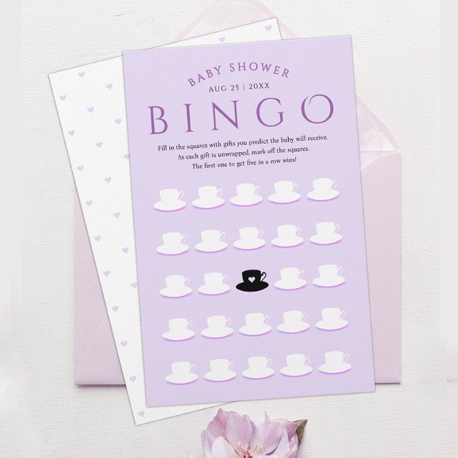 Süße Mädchenhaft Violette Lavendel-Baby-Shower-Bin (Von Creator hochgeladen)
