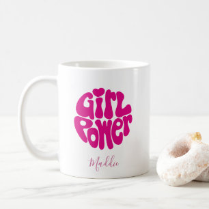 Süße Mädchenpower mit Herz Kaffeetasse