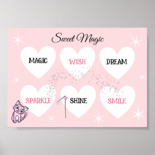 Süße Magie-Kitty Poster