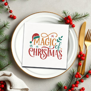 Süße 'Magie von Weihnachten' Serviette