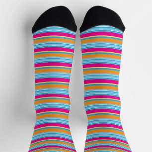 Süße magische bunte Streifen Socken