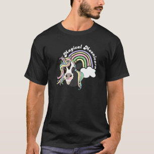 Süße Magische Mondhorn Männer Frauen Einhorn Kuh T-Shirt