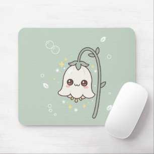 Süße Maiglöckchen-Sage-Grün-Kawaii Mousepad
