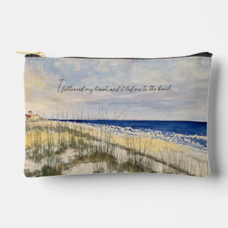 süße Make-up-Tasche mit Reißverschluss im Strandde Zubehörtasche