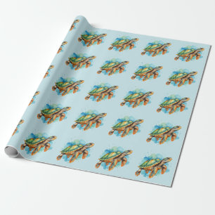 Süße Mal-Schildkröte Geschenkpapier