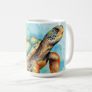 Süße Mal-Schildkröte Kaffeetasse