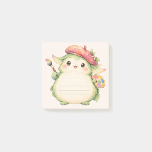 Süße Maler-Fantasy-Kreatur-Wasserfarben-Notizen Post-it Klebezettel