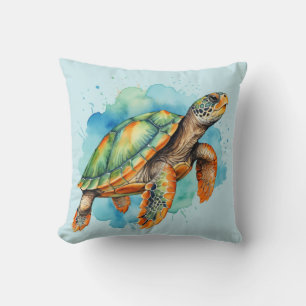 Süße Malerei-Schildkröte Kissen