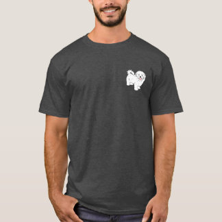Süße maltesische Illustration Retro T-Shirt