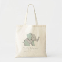 Süße Mama Cute Pastell-Elefant – Minimalistisches