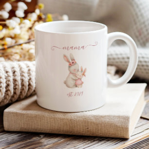 Süße Mama Established Aquarell Boho Hasen Kaffeetasse