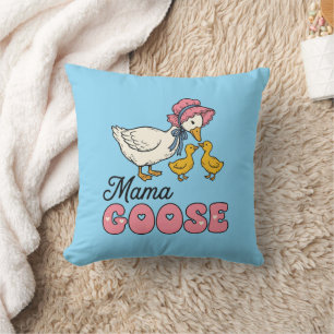 Süße Mama-Gans-Wortkunst Kissen