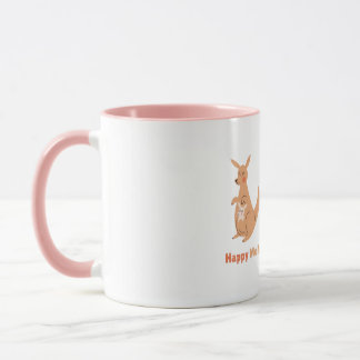 Süße Mama Glückliches Känguru Tasse