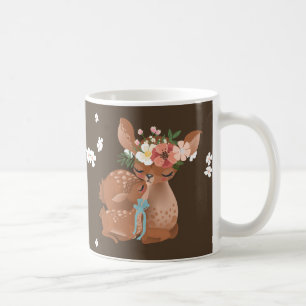 Süße Mama-Hirsch mit ihrem Baby T-Shirt Kaffeetasse