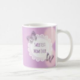 Süße Mama je Lila Schmetterling Kaffeetasse