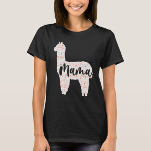 Süße Mama Lama Alpaka  Muttertag Frauen Mutter Bir T-Shirt