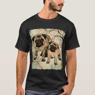 Süße Mama-Pug und Baby-Pug-Welpe - Tolle Mutter T-Shirt