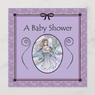 Süße Mama und Baby Fee Baby Shower Einladungen