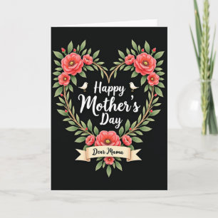 Süße Mamas Tag Kränzchen Karte