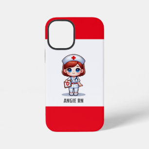 Süße Manga-Krankenschwester mit roten Haaren und b iPhone 12 Mini Hülle