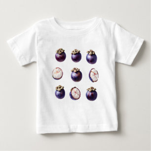 Süße Mangostane Tropenfrucht Baby T-shirt