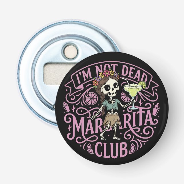 Süße Margarita Skelett Flaschenöffner (Vorderseite)