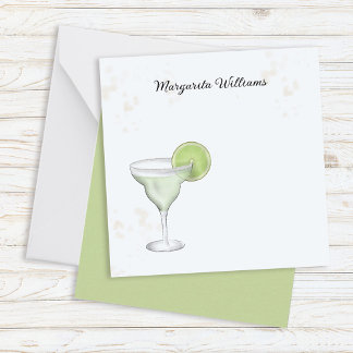 Süße Margaritas Personalisierter Cocktail Mitteilungskarte