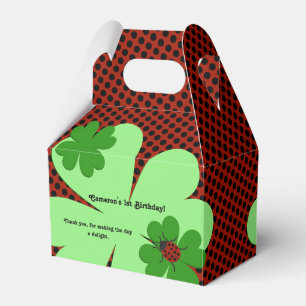 Süße Marienkäfer-1.-Geburtstags-Geschenkbox Geschenkschachtel