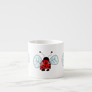 Süße Marienkäfer-Illustration Espressotasse