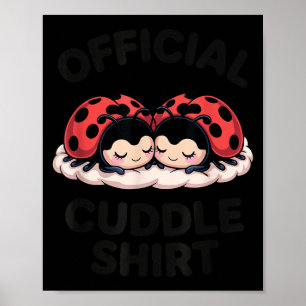 Süße Marienkäfer Liebe Kuschel Poster