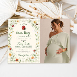 Süße Marienkäfer Liebeskäfer Babyparty Einladung