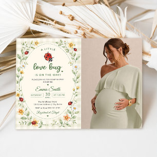 Süße Marienkäfer Liebeskäfer Babyparty Einladung