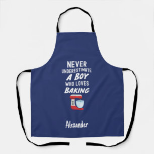 Süße marineblaue Backgeschenke für Kinder und Baby Schürze